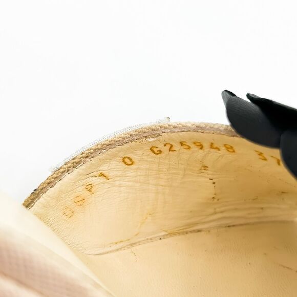 Chanel Camellia Wedge Sandals Slides Mules EU 37 US 6-6.5 - Picture 10 of 15